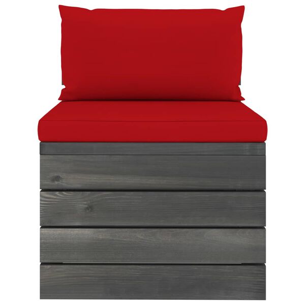 vidaXL 2-dielna záhradná sedacia súprava z paliet s podložkami masívna borovica