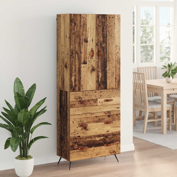 vidaXL Highboard Star&eacute; drevo 69,5 x 34 x 180 cm Kompozitn&eacute; drevo