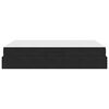 vidaXL Postel s &uacute;ložn&yacute;m prostorem a matrac&iacute; Čierna 140 x 190 cm Zamat
