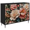 vidaXL Serv&iacute;rovacia skriňa BORNE Čierny dub 102 x 33 x 76 cm
