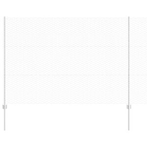 vidaXL Plot s podperou Strieborn&aacute; 1,5 x 25 m Oceľ