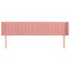 vidaXL Čelo postele so z&aacute;hybmi ružov&yacute; 183x16x78/88 cm zamat