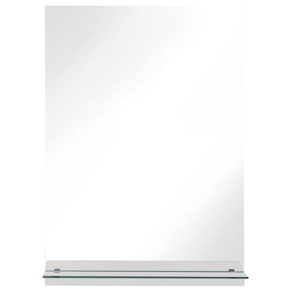 vidaXL Nástenné zrkadlo s poličkou 40x60 cm, tvrdené sklo