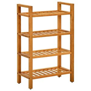 vidaXL Reg&aacute;l na top&aacute;nky so 4 policami 50x27x80 cm dubov&yacute; mas&iacute;v