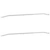 vidaXL Nosn&iacute;k plachty na pr&iacute;vesy 2 Strieborn&aacute; 136-218 cm Hlin&iacute;k