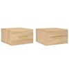 vidaXL N&aacute;stenn&eacute; nočn&eacute; stol&iacute;ky 2 ks dub sonoma 35x35x20 cm