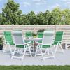 vidaXL Podu&scaron;ky na stoličky s vysok&yacute;m operadlom 6 ks zelen&eacute; l&aacute;tka