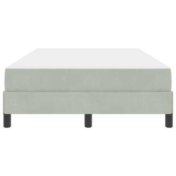 vidaXL Posteľ s pružinov&yacute;m r&aacute;mom Svetlosiv&aacute; 120 x 190 cm l&aacute;tka