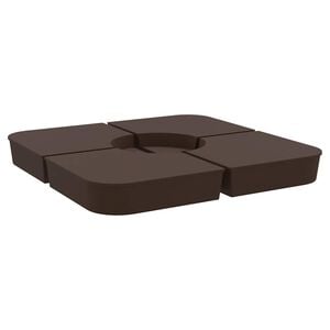 vidaXL 4-dielna Z&aacute;kladn&aacute; s&uacute;prava pre kr&iacute;žov&eacute; stojany slnečn&iacute;k 100kg PP
