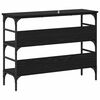 vidaXL Konzolov&yacute; st&ocirc;l Čierny dub 100 x 32 x 75 cm Kompozitn&eacute; drevo