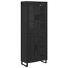 vidaXL Highboard 2 ks Čierny dub 69,5 x 34 x 180 cm Kompozitn&eacute; drevo