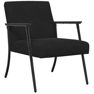 vidaXL kreslo Čierna 59 x 75 x 78 cm Zamat
