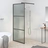 vidaXL Sprchov&aacute; z&aacute;stena 90x195 cm tmav&eacute; ESG sklo čierna