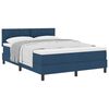 vidaXL Posteľ boxspring s matracom Tmavomodr&aacute; 140 x 200 cm l&aacute;tka