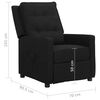 vidaXL Zdv&iacute;hacie kreslo čierne l&aacute;tka