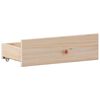 vidaXL Posteľ s knižnicou bez matraca vosková 160x200 cm borovica