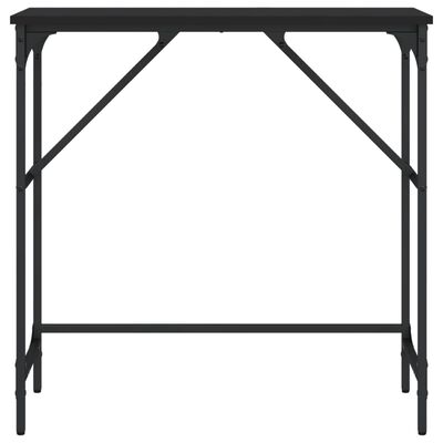 vidaXL Konzolový stolík čierny 75x32x75 cm kompozitné drevo