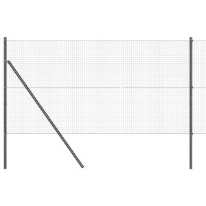 vidaXL Stĺp na plot. Siv&aacute;