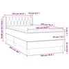 vidaXL Boxspring posteľ s matracom čierna 100x200 cm l&aacute;tka