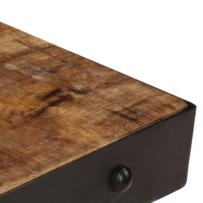 vidaXL Konferenčný stolík s kolieskami 100x60x26 cm mangovníkové drevo