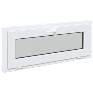 vidaXL Podkrovn&eacute; okno RISOR 110 x 40 cm PVC a sklo Biela
