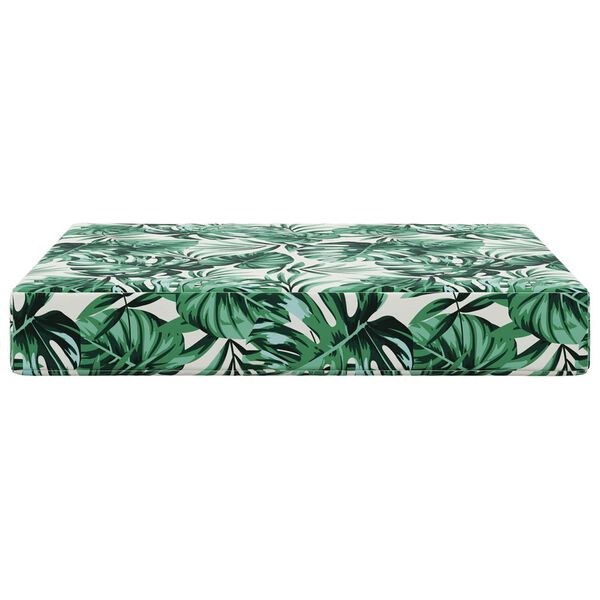 vidaXL Vank&uacute;&scaron; na vonkaj&scaron;iu pohovku Vzor listov 60 x 60 x 8 cm