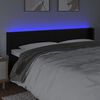 vidaXL Čelo postele s LED čierne 203x16x78/88 cm umelá koža