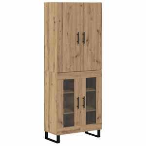 vidaXL Highboard 2 pcs Remeseln&yacute; dub 69,5 x 34 x 180 cm