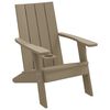 vidaXL Záhradná stolička Adirondack bledohnedá 75x88,5x89,5cm PP