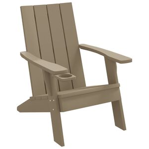 vidaXL Z&aacute;hradn&aacute; stolička Adirondack bledohned&aacute; 75x88,5x89,5cm PP