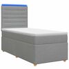 vidaXL Posteľ boxspring s matracom Svetlosiv&aacute; 80 x 200 cm L&aacute;tka