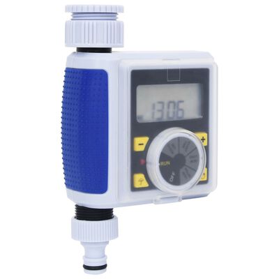 vidaXL Záhradný digitálny časovač zavlažovania s jedným výstupom a rozdeľovačom vody