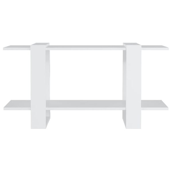 vidaXL Knižnica biela 100x30x51 cm spracované drevo