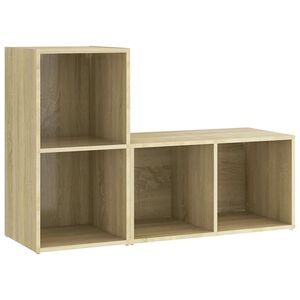 vidaXL TV skrinky 2 ks, dub sonoma 72x35x36,5 cm, kompozitn&eacute; drevo