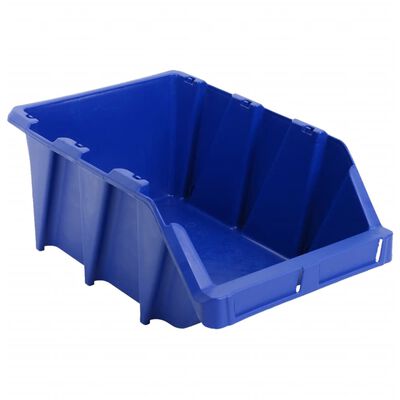 vidaXL Stohovateľné úložné boxy 35 ks, 218x360x156 mm, modré
