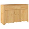 vidaXL Serv&iacute;rovacia skriňa so z&aacute;suvkou Drammen Dub 114 x 43 x 75,5 cm