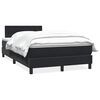 vidaXL Posteľn&yacute; r&aacute;m boxspring s matracom čierny 120x210 cm zamat