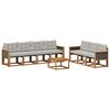 vidaXL Z&aacute;hradn&aacute; s&uacute;prava gaučov s vank&uacute;&scaron;om 8 pcs Pr&iacute;rodn&aacute; a svetlosiv&aacute;