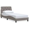 vidaXL R&aacute;m postele bez matraca Taupe 80x200 cm L&aacute;tka