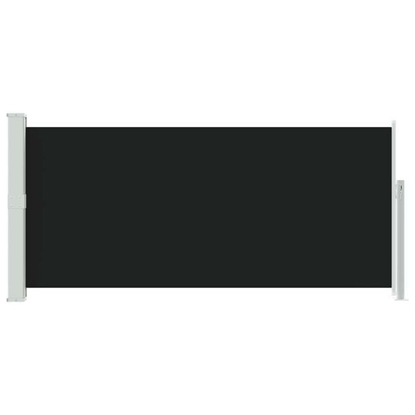 vidaXL Zaťahovacia bočn&aacute; mark&iacute;za čierna 140 x 300 cm