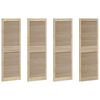 vidaXL Skř&iacute;ňov&eacute; dvere s dverami 4 ks Pr&iacute;rodn&aacute; 49,5 x 2,1 x 140,5 cm