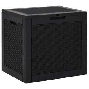 vidaXL Z&aacute;hradn&yacute; &uacute;ložn&yacute; box čierny 55,5x43x53 cm polypropyl&eacute;n