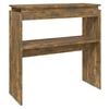 vidaXL Konzolov&yacute; stol&iacute;k dymov&yacute; dub 80x30x80 cm spracovan&eacute; drevo