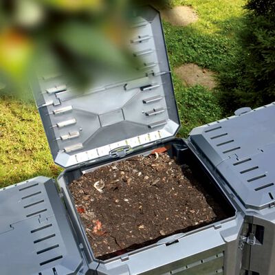vidaXL Záhradný kompostér čierny 800 l