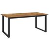 vidaXL Z&aacute;hradn&yacute; st&ocirc;l s nohami v tvare U 180x90x75 cm ak&aacute;ciov&yacute; mas&iacute;v