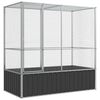 vidaXL Voli&eacute;ra strieborn&aacute; 210,5x107x212 cm oceľ