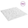 vidaXL N&aacute;stenn&eacute; panely 12 pcs Biely 50 x 50 cm XPS Pena