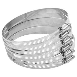 vidaXL Hadicové svorky 6 ks 91-110 mm 304 nerezová oceľ