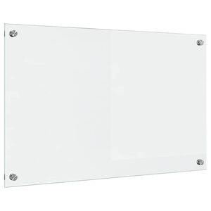 vidaXL Kuchynský backsplash Priehľadná 80 x 50 cm tvrdené sklo