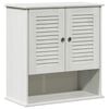 vidaXL K&uacute;peľňov&aacute; skriňa VIGO Biela a antik biela 67,5 x 34 x 71,5 cm